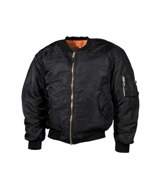 US Blouson aviateur MA1, Mod., noir, grandes tailles - Surplus militaire