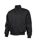 Veste, style anglais, noir, ceinture tricotée, doublure - Surplus militaire