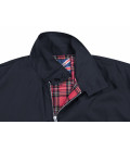 Veste, style anglais, bleu doublure, ceinture tricotée - Surplus militaire