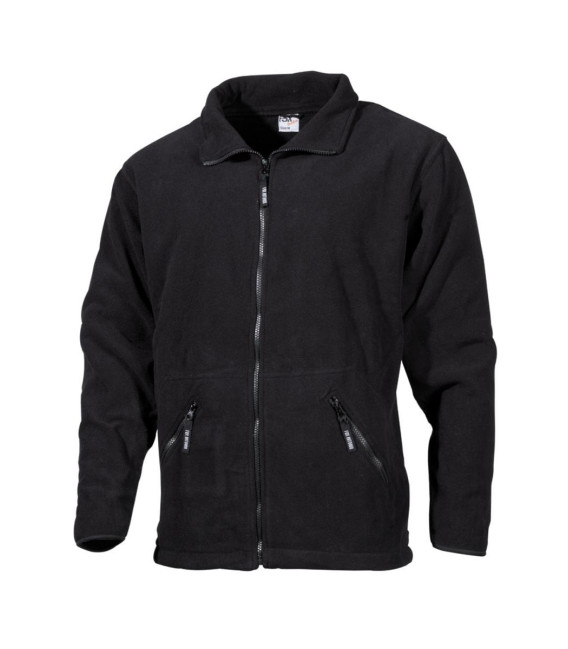 Veste polaire, "Arber", noir, "Full Zip" - Surplus militaire