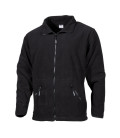 Veste polaire, "Arber", noir, "Full Zip" - Surplus militaire