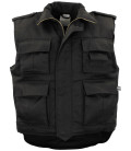 US Gilet matelassé, Ranger, noir, fourré, tailles grandes - Surplus militaire