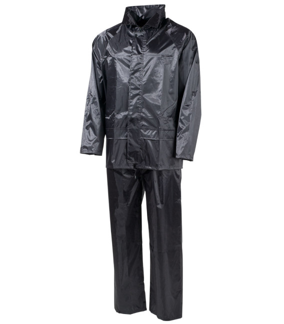 Combinaison de pluie, noir, polyester - Surplus militaire