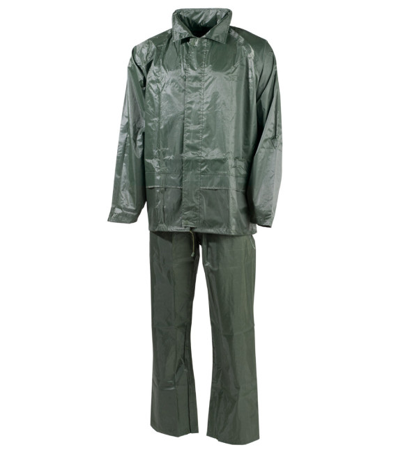 Combinaison de pluie, vert, polyester - Surplus militaire