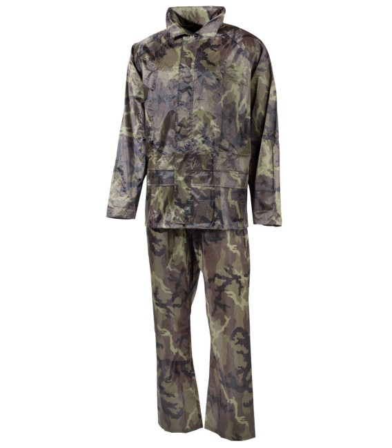Combinaison de pluie, M 95 CZ camou, polyester - Surplus militaire