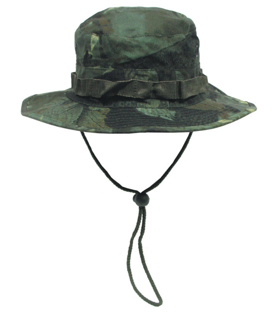 Chapeau de brousse US GI, Rip Stop, bande de menton, vert - Surplus militaire