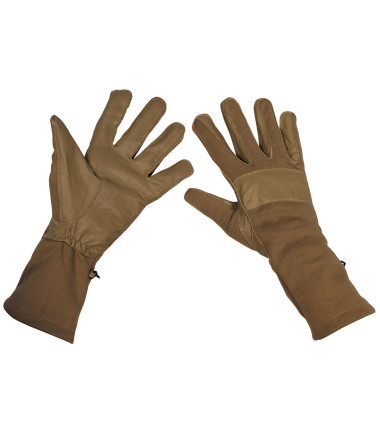 Gants de combat BW, garniture en cuir, coyote - Surplus militaire