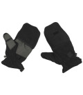 Gants polaires, noir, dragonne à rallonges - Surplus militaire