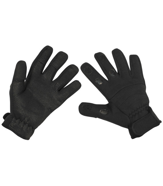 Gants "Combat", néoprène, anti-coupure, noir - Surplus militaire