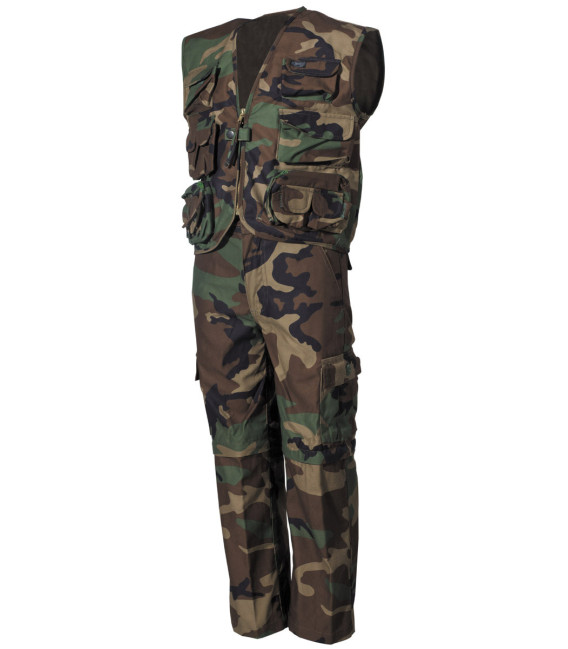 Ensemble pour enfants, gilet et pantalon, woodland - Surplus militaire
