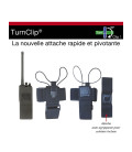 Etui Porte radio TURNCLIP® Noir