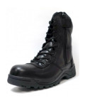 Rangers chaussures cuir 2 zips noire - Surplus militaire