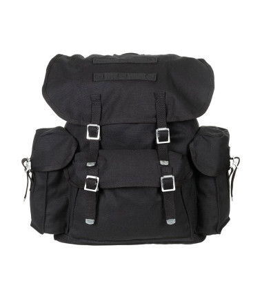 BW sac à dos, noir, bretelles - Surplus militaire