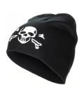 Bonnet Beanie Skull tricoté Noir