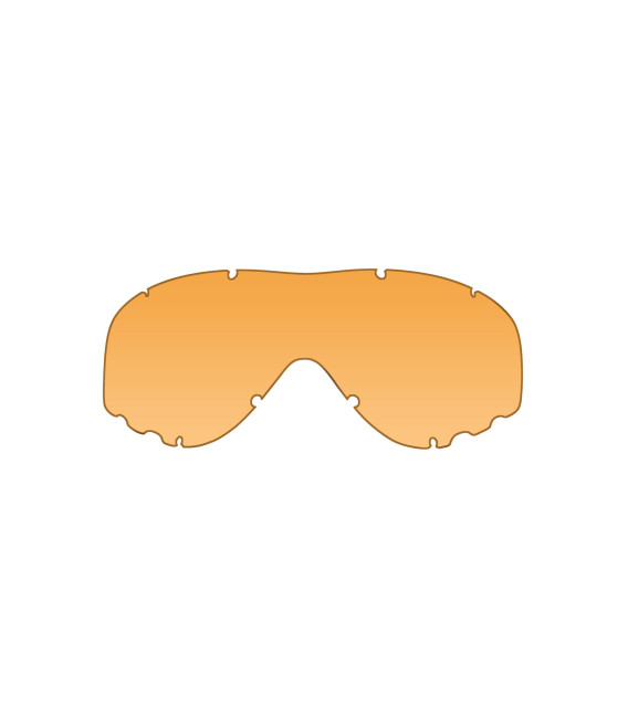 Ecran orange pour masque de protection balistique Spear