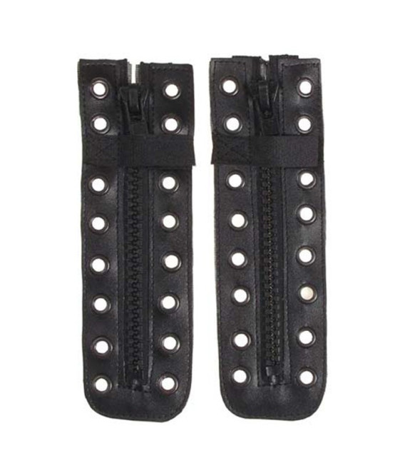 Fermeture éclair pour rangers 8 trous noire - Surplus militaire