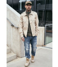 Chemise Brandit US Hemd Beige manches longues - Surplus militaire