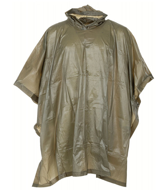 Poncho, vinyl, vert, taille: 200x127 cm, 0,12 mm - Surplus militaire