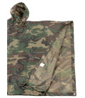 US Poncho, Rip stop, woodland, taille:144 x 223 cm - Surplus militaire