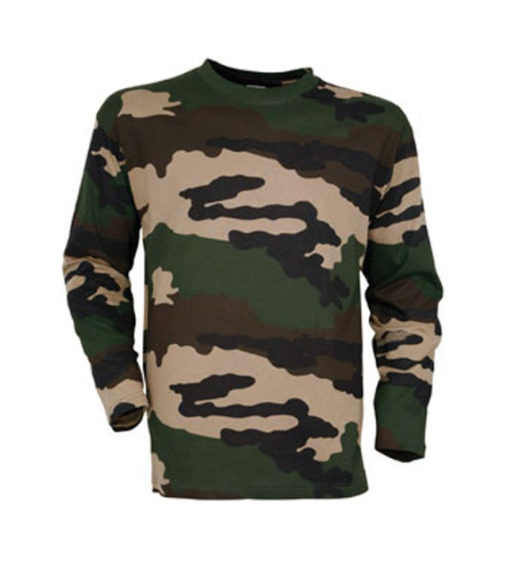 T-shirt militaire camouflage CE à manches longues - Surplus militaire