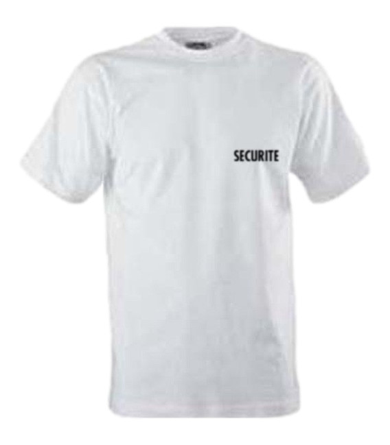 T-shirt Sécurité blanc, imprimé - Surplus militaire