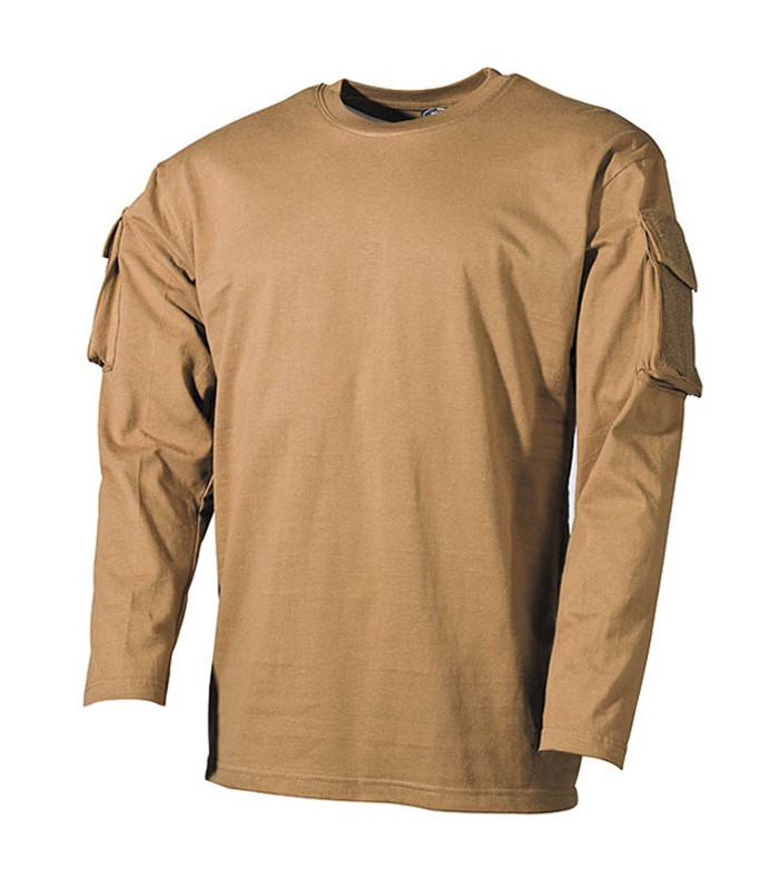 T-shirt Militaire Homme Manches Longues - Respirant, Coupe Slim - Camouflage Ou Couleur Unie - Pour Outdoor Et Casual