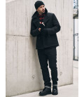 Manteau laine Brandit Pea Noir - Surplus militaire