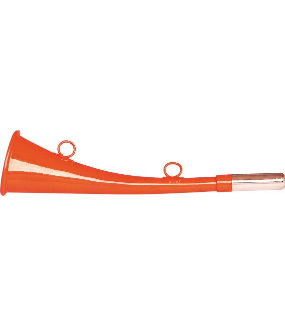 Corne plate 25 cm métal orange