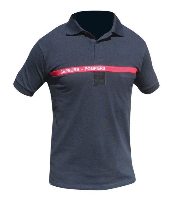 Polo T-shirt Sapeur Pompier, bleu-marine - Surplus militaire
