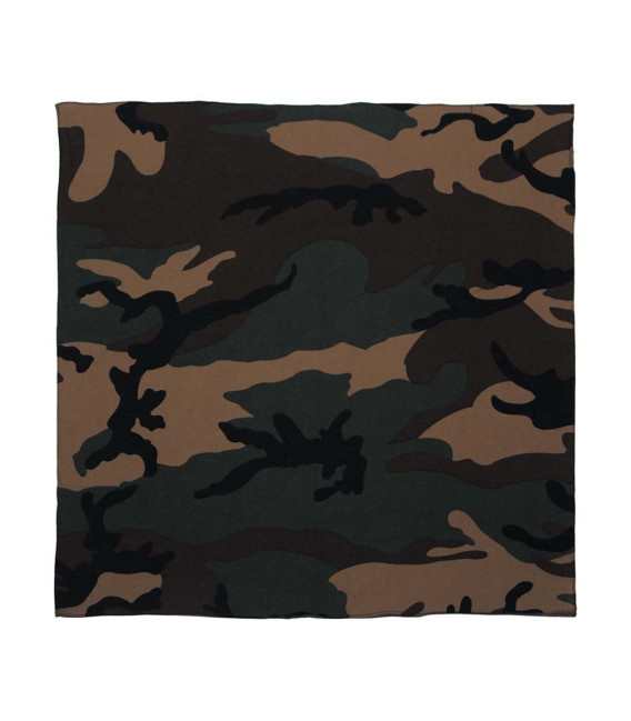 Bandana, coton, 55 x 55 cm, woodland - Surplus militaire
