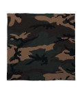 Bandana, coton, 55 x 55 cm, woodland - Surplus militaire