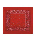 Bandana, coton, 55 x 55 cm, rouge-blanc - Surplus militaire