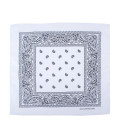 Bandana, coton, 55 x 55 cm, blanc-noir - Surplus militaire