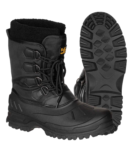 Bottes grand froid, lacées, noir - Surplus militaire