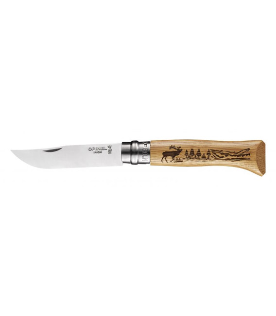 Couteau Opinel N°08 Animalia Cerf