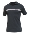 Polo T-shirt Sécurité noir avec bande grise - Surplus militaire