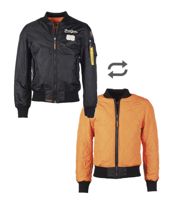 BLOUSON TOP GUN ′TOMCAT′ NOIR MILTEC