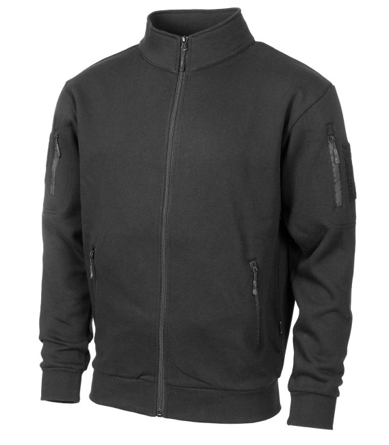 Sweat zippé tactical noir