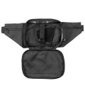 Sac banane, "SECURITY", noir, avec plusieurs poches - Surplus militaire