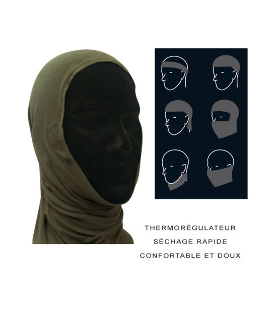 Lot De 3 Cagoules Camouflage Chasse Militaire - Bandana Tube Tour De Cou 3D Respirant Pour Moto, Vélo, Sport - Homme Femme (Noir)