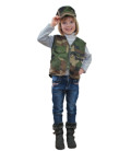 Gilet Militaire Enfant Camouflage CE Ripstop