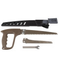 Scie multifonction 2 lames et clip ceinture