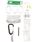 Paracorde noir avec kit de survie