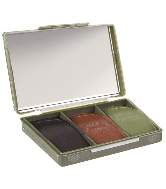 Crème de camouflage 3 couleurs avec miroir