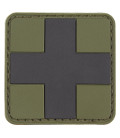 Insigne velcro First Aid vert noir 3D 5 x 5 cm