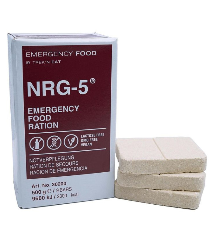 Ration De Survie Militaire NRG-5 500g, 9 Barres - Marque Katadyn, Idéale Pour Le Prepping Ou La Randonnée