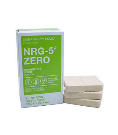 rations d'urgence, NRG-5, ZERO, 500 g, (9 barre)