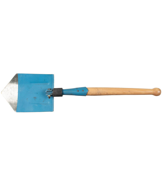 Pelle pliante RO manche en bois bleu comme neuf