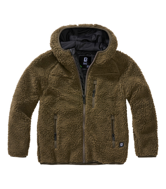 Veste polaire enfant Teddy capuche Teddyfleecejacket Brandit