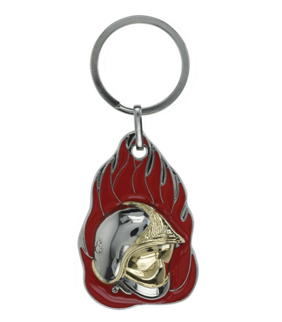 Porte-clé 3D flamme "Sapeur Pompier" - Surplus militaire